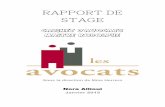 Rapport de stage EXEMPLE 2015 - HISTOgraphie · PDF fileRAPPORT DE STAGE CABINET D’AVOCATS ... Assistante comptable Assistante administrative. Rapport de stage – Nora Allioui –