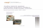 Analiza stării de sănătate a populaţiei Republicii Moldova ... · PDF file4.6. Gradul de satisfacţie a populaţiei vizînd calitatea serviciilor de sănătate oferite de sistemul