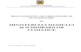 MINISTERULUI MEDIULUI ŞI SCHIMBĂRILOR  · PDF fileacquis–ul european specific și cerințele la nivel european și internațional; GUVERNUL ROMÂNIEI SCHIMBĂRILOR CLIMATICE