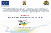Workshop “The Future of Renewable Energy Sector”ro-bul-ret.eu/images/stories/results/000-presentations/4.pdf · Datoritănumăruluimare de panouri fotovoltaice necesare şia preţuluiridicat