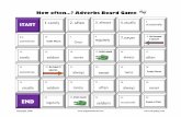 How often? Adverbs Board Game - ESL Games  · PDF fileHow often? Adverbs Board Game
