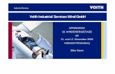 Voith Industrial Services Wind GmbH - Windenergietage …archiv.windenergietage.de/WT18/F1 12 1405.pdf · Voith Industrial Services Wind GmbH SPREEWIND 18. WINDENERGIETAGE am 11.