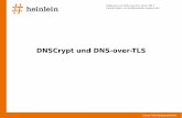 DNSCrypt und DNS-over-TLS - Heinlein Support GmbH · PDF fileAgiert als Upstream DNS-Server für den lokalen DNS Cache beim User
