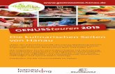 Die kulinarischen Seiten von Hanau - central-hanau.de · PDF file G E N U S S t o u r e n 2 0 1 5 Die kulinarischen Seiten von Hanau Unter der Schirmherrschaft des Hanau Marketing