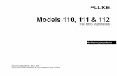Models 110, 111 & 112 - Flukeassets.fluke.com/manuals/11x_____umger0200.pdf · Begrenzte Gewährleistung und Haftungsbeschränkung Fluke gewährleistet, daß jedes Fluke-Produkt unter