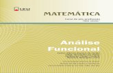 Análise Funcional - · PDF fileTiragem 500 exemplares A532 Análise funcional / Carlos Alberto Raposo da Cunha; et al. – São João del-Rei, MG: UFSJ, 2009. 57p.; 27cm. Curso de