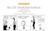 Mu 110: Introduction to Music · PDF file11.11.2017 · Recap •The symphony •Beethoven, Brahms, Haydn, Mayer •Concert programs •“Quintet” = how many people? •Genre vs.