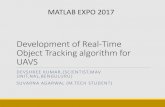 Development of Real-Time Object Tracking algorithm for · PDF fileDevelopment of Real-Time Object Tracking algorithm ... SURF ALGORITHM CONTD ... SURF uses Haar wavelets in both X
