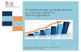 Poslovanje preduzeća u Crnoj Gori u 2013.godini - monstat.org preduzeca... · Djelatnosti eksteritorijalnih organizacija i tijela ...