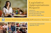 Legislative Appropriations Request · PDF fileLegislative Appropriations Request ... (HCS) Waiver Placements .. ... across the entire organization