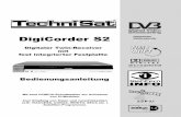 Bedienungsanleitung DigiCorder S2 - Download · PDF fileDiSEqC 1.2 Integrierter Videorekorder PVR Zum Empfang von freien und verschlüsselten (z.B. VIACCESS, CONAX, IRDETO, SECA etc.