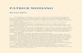 Patrick Modiano - · PDF filePATRICK MODIANO MICUŢA BIJOU Trecuseră vreo doisprezece ani de când nu mi se mai spunea „Micuţa Bijou” şi mă găseam în staţia de metrou Châtelet