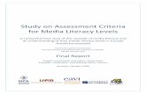 EAVI Study on Assessment Criteria for Media Literacy ...ec.europa.eu/assets/eac/culture/library/studies/literacy-criteria... · unsuitable for the reliable analysis of media literacy.