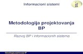 Metodologija projektovanja BPSadržaj •Višenivoovska arhitektura BP •Konceptualna šema •Eksterna šema •Interna šema •Platformska nezavisnost •Metodologija razvoja BP