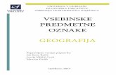 VSEBINSKE PREDMETNE OZNAKEOZNAKE …geo.ff.uni-lj.si/sites/geo.ff.uni-lj.si/files/Dokumenti/Knjiznica/... · 2 melišča screes geomorfologija poboČij geomorphology, slopes erozija