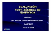 EVALUACIÓN POST-SÍSMICA DE  · PDF fileLos Sismos del 2001 liberaron tanta energia, por lo que, en San Salvador, y en el país en ... estructuras dañadas. EVALUACIÓN POST-SÍSMICA