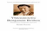 Britten - Etusivu | · PDF fileSuomen musiikkikirjastoyhdistyksen julkaisuja 107 Yhtenäistetty Benjamin Britten Yhtenäistettyjen nimekkeiden ohjeluettelo Heikki Poroila Suomen