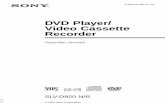 DVD Player/ Video Cassette Recorder - Sony UK · PDF fileHasználati útmutat ... Ilyen anyagok engedély nélküli rögzítése a szerzői jogokba ütközhet. A készülék kábeltelevíziózáshoz