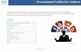 Promotional Toolkit For Authors - IOS Press · PDF filePromotional Toolkit For Authors . 2 Author Toolkit Social Media ... Similar to Weibo, WeChat is a popular social media messaging