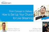 From Concept to Delivery: How to Set Up Your Church for ... · PDF fileFrom Concept to Delivery: How to Set Up Your Church for Live Streaming ... Resources to Support Houses of Worship