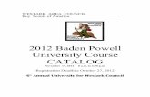 2012 Baden Powell University Course CATALOG BPU Catalog 1R.pdf · Baden Powell University in the second year of the program and enroll in the University. ... Kitterlin, Loren" - "