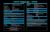 TAFE 5900 DI - 4WD - Rakic · PDF fileUbrizgavanje goriva : MIKO linijska pumpa Snaga motora : 60 KS pri 2300 o/min KVAČILO Dvostepeno, suvo, frikciono. ... Simpson S433 dizel motor