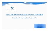 Early and Safe Patient Handling - Minnesota Department of ... · PDF fileAssessment Tool for Nurses, BMAT. ... AORN Guidance Statement: Safe patient handling and movement in the perioperative
