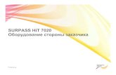 SURPASS HiT 7020 Оборудованиесторонызаказчика hiT 7020.pdf · For internal use hiT 7020 Вводнаяинформация Вводнаяинформация
