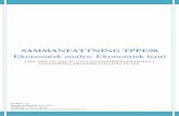SAMMANFATTNING TPPE98 Ekonomisk analys:  · PDF fileKvantitetskonkurrens vid monopol/oligopol ..... 12 Reaktionskurvor