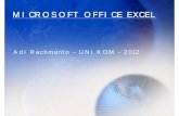 MICROSOFT OFFICE EXCEL - repository.unikom.ac.id MS.Excel 2010.pdf · Lembar Kerja Microsoft Excel 2010 Baris (Row) Ribbon Formula Bar Kolom(Column) ... LATIHAN 2 Ketentuan : Isilah