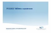 Dokumentation nr 415 Prader-Willis syndrom - · PDF file2007 och 2012 om medicinska aspekter på Prader-Willis syndrom, i fortsättningen förkortat PWS. Följande information är