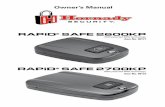 With patented RFID technology. - Hornady Manufacturing, · PDF fileWith patented RFID technology. ... the illuminated RFID reader area on the top of the safe lid. If the programming