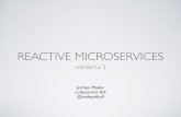REACTIVE MICROSERVICES - doag.org · PDF filemit Vert.x 3 Jochen Mader codecentric AG @codepitbull? MICRO SERVICES