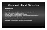 Community Panel Discussion - LonMark · PDF fileCommunity Panel Discussion At the AHR Expo Participation: ASHRAE SSPC 135 (BACnet) Committee -Carl Neilson, ... indoor/outdoor lighting