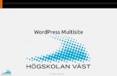 WordPress Multisite - media.hv.semedia.hv.se/.../uploads/sites/26/2014/03/6-WordPress-Multisite.pdf · Fördelar med MultiSite!! Skapa "era sajter trots att du bara har en enda installation