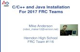 C/C++ and Java Installation For 2017 FRC Teams - 14181418.team/assets/resources/C++Java FRC Installation.pdf · C/C++ and Java Installation For 2017 FRC Teams . ... We clearly can’t