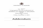 52 Booklet Addendum - UNIVERSITY OF NAIROBI Booklet Addendum.pdf · MKALAMA, ROSE NDANU 4. NJUGUNA, ... OTIENO, Fredrick 16. SENEWA, Mesenka ... ALOO, Pheobe Adhiambo 3. KIZITO, Antoine!