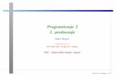 Programiranje 2 1. predavanje - Naslovnica | PMFsinger/prog2/P2_1617/01.pdf · Programiranje 1 (Prog1), prije toga Uvod u raˇcunarstvo, Programiranje 2 (Prog2), prije toga Programiranje