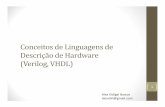 HDLS [Modo de Compatibilidade] - DECOM- · PDF fileVHDL -Introdução ... • VHDL não foi originalmente concebida para síntese de circuitos,assim,nemtodasasconstruções sãosuportadas
