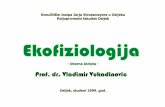 Ekofiziologija - sa.pfos.hrzloncaric/content/pdf/ekofiziologija.pdf · - interna skripta - Prof. dr. Vladimir Vukadinovic Osijek, studeni 1999. god. 2 ... • Fiziologija stresa biljaka