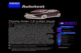 Autotest - ADAC: Allgemeiner Deutscher Automobil-Club · PDF fileAutotest Toyota Aygo 1.0 x-play touch Fünftüriger Kleinstwagen mit Schrägheck (51 kW / 69 PS) in "x" ist es, das
