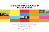 JANUARY 2014 TECHNOLOGY RADAR -  · PDF fileJANUARY 2014 TECHNOLOGY RADAR Prepared by the ThoughtWorks Technology Advisory Board thoughtworks.com/radar