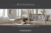 Bohème - Hooker Furniture · PDF fileHOOKER FURNITURE ® Bohème Inspired by the Belgian design aesthetic, Bohème expresses the elegance of simplicity and the essence of comfort