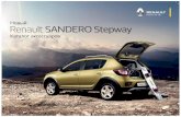Новый Renault SANDERO Stepway - · PDF fileСнадписью «sandero» 77 11 547 259 Снадписью «renault» 82 01 319 784 77 11 547 259 – нержавеющая сталь,