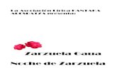 Zarzuela Gaua Noche de Zarzuela - kantaka.eu ZARZUELA.pdf · misma Zarzuela, se interpretan seguidos, ... LUISA FERNANDA . NOCHE DE ZARZUELA 8 5.- Bella enamorada EL ÚLTIMO ROMÁNTICO