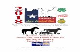 COOKE COUNTY Junior Livestock Show - · PDF fileCooke County Junior Livestock Show is an Agency of the Cooke County United Way ... Wayne Becker Equine ... Jason Brogdon Valley View