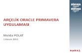 ARÇELİK ORACLE · PDF fileProje Yönetimi •Tüm taraflar arasında dil birliği •İyileştirilmiş proje performansları Eğitim ve Mentorluk •Tekrarlanabilir, uygulanır metodolojiler