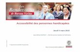 Accessibilité des personnes handicapéeslesrendezvous.bureauveritas.fr/medias/powerpoint-ad-ap-presentation... · Possibilité de remplacer un ascenseur par un EPMR en cas de PPRI,