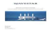 Wavestar prototype atwavestarenergy.com/sites/default/files/Wavestar prototype at... · Wavestar prototype at ... produced by the Wavestar prototype. Every month a ... waves are steep