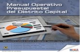 Manual Operativo Presupuestal -  · PDF fileManual Operativo Presupuestal del Distrito Capital Secretaría Distrital de Hacienda – Dirección Distrital de Presupuesto 8
